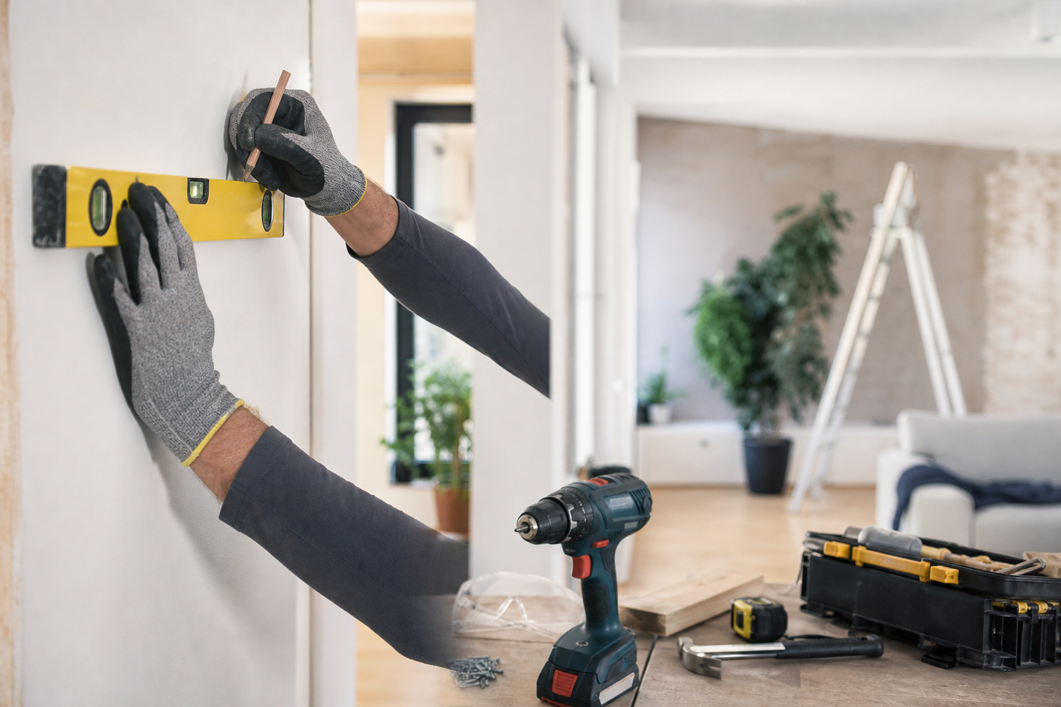 Checklist voor een strak resultaat: zo bereidt u uw woning voor op schilder- en stucwerk