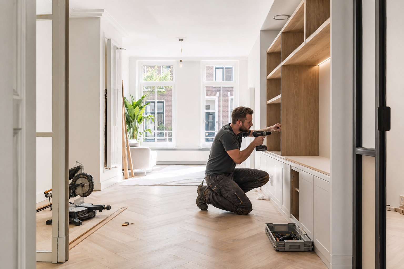 Plafond renovatie na scheurvorming: zo herstelt u het plafond strak en duurzaam