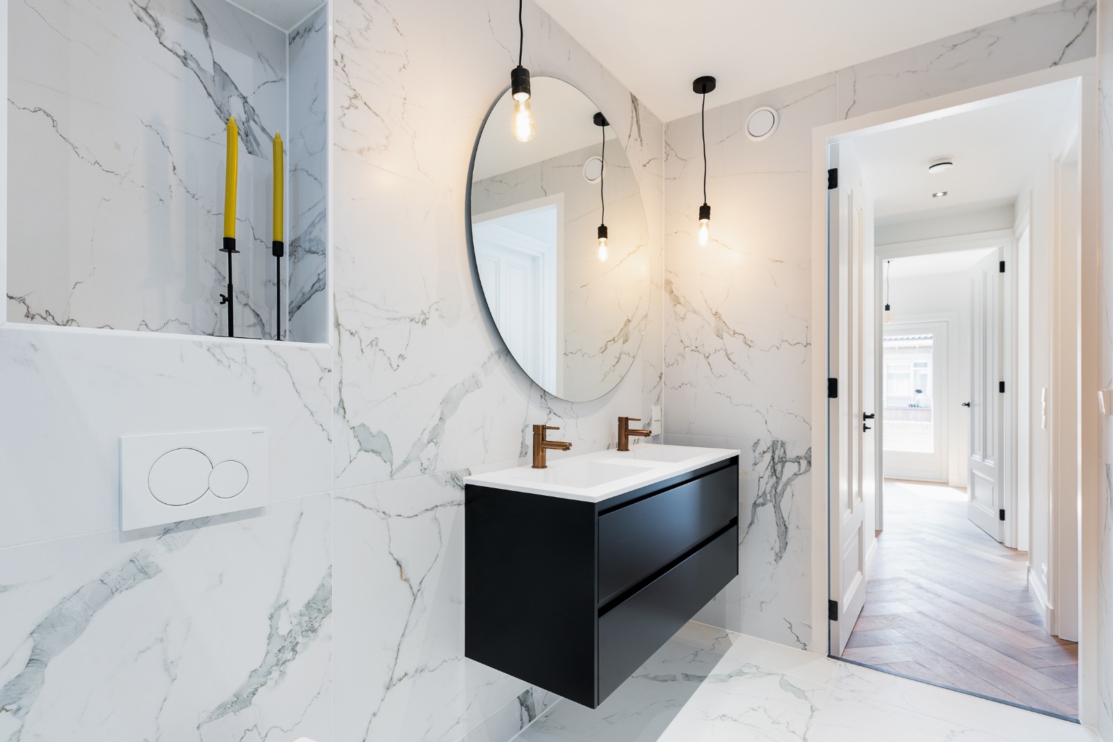 Bekijk Glad stucwerk luxe eengezinswoning in Amstelveen foto 19